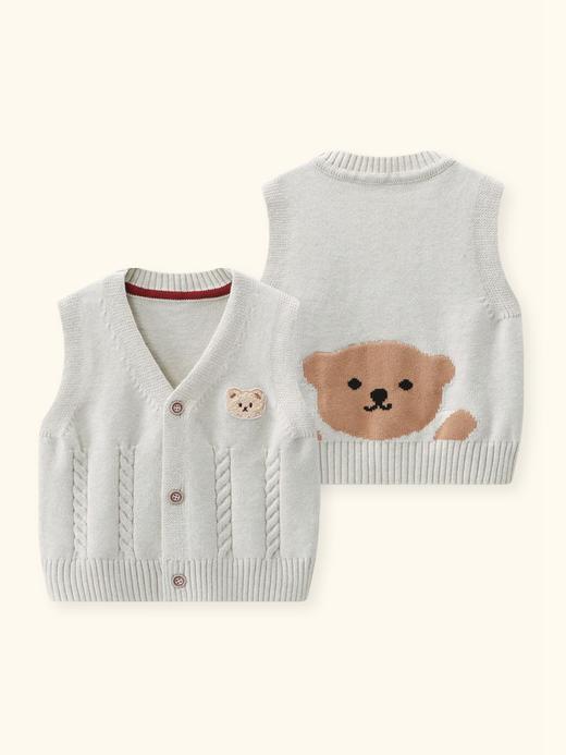 【32款 时尚百搭】婴儿马甲春秋外穿男宝宝针织小背心男秋装开衫马夹儿童网红坎肩女 商品图8