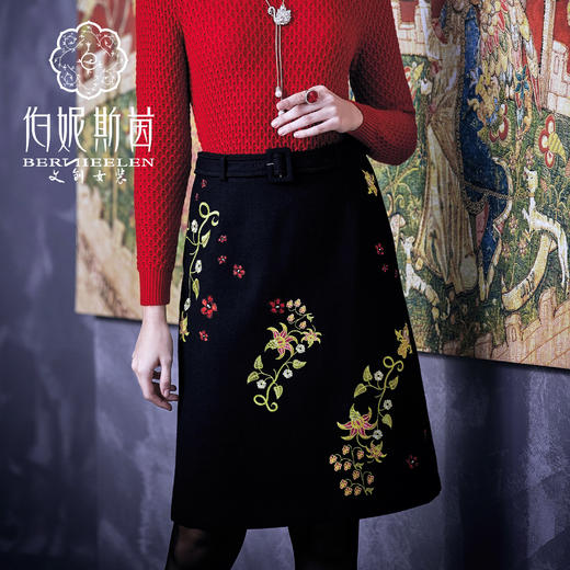 【伯妮斯茵】套装 6B6123--半裙--帷幔的圣事--《因汉而生--哥特》 商品图0