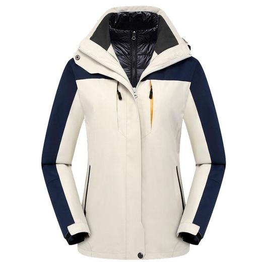 冬季户外羽绒内胆冲锋衣男女三合一两件套可拆卸防风防水登山服 商品图3