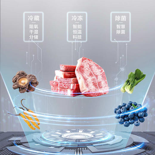 海尔477升全空间保鲜科技零距离嵌入底部散热EPP净化十字门对开门冰箱BCD-477WGHTD1BGQU1 商品图1