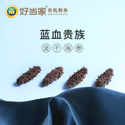 好当家 有机淡干海参刺参300g 蓝血贵族81-100头海参 滋补营养 高品质海参 送长辈领导礼盒 48小时发货 商品图4