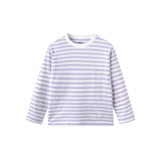 森马儿童童装长袖T恤年春季新款男童女童时尚百搭条纹打底衫 商品图4