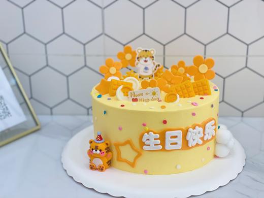 小老虎周岁生日主题双层/多层蛋糕 商品图2
