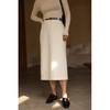 HeyDress小香风半身裙女秋冬高腰显瘦直筒a字半裙毛呢羊毛气质裙 商品缩略图0