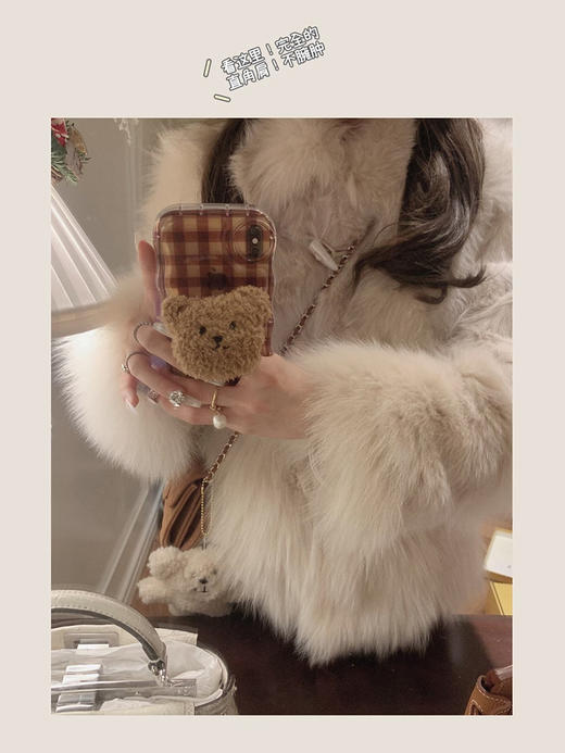 金蘑菇菇 l'enfant甜心小奶狐/ 整皮狐狸毛轻奢皮草外套女高级感 商品图3