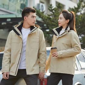 秋冬新款户外冲锋衣男女两件套三合一可拆卸防风防水登山滑雪服