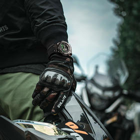 朗玛 RONMAR MotoX机车系列自动机械机芯腕表镂空透明潮流运动手表