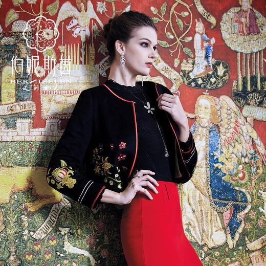 【伯妮斯茵】6A6151--羊毛外套--帷幔的圣事--《因汉而生--哥特》 商品图1