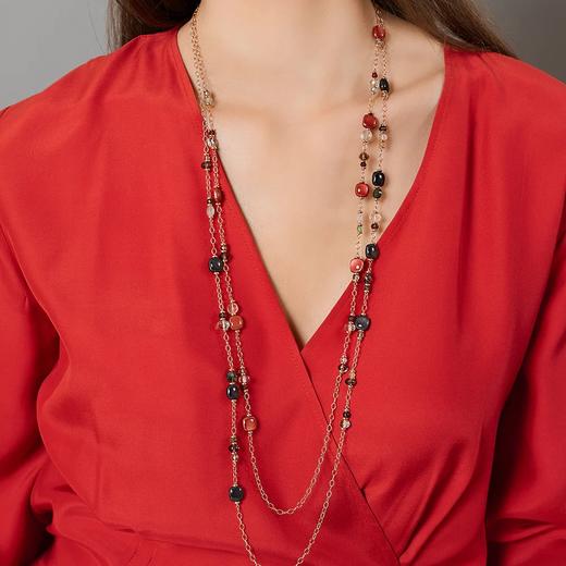 北京仓｜ROSSO PREZIOSO-MIX MIGNON-挚爱红 长项链［意大利设计师］ 商品图2
