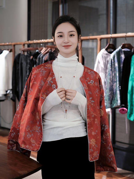 盛唐牡丹| 针织羊绒打底衫 高领 [特价品] 商品图6