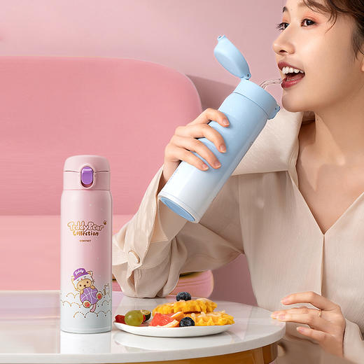 泰福高  不锈钢猫咪吸管杯泰迪珍藏系列 商品图1