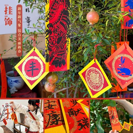 阿波罗兔【春节印象】新年手工DIY材料花灯鱼灯传统漏印非遗文创礼盒 商品图4