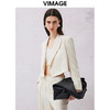 VIMAGE纬漫纪春季新款白色短款西装外套V2103703 商品缩略图2