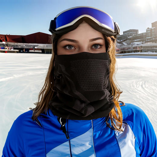 迈路士秋冬运动防风保暖骑行面罩防风脖套无缝保暖围脖高弹防滑 商品图4