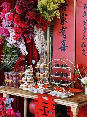 「新中式」中海汤泉 婚礼主题甜品台案例