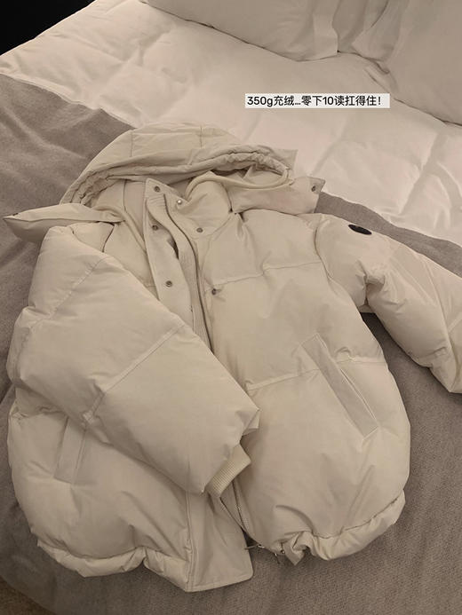 福利 金蘑菇菇 挪威雪季 ami滑雪羽绒/ 连帽短款中性风羽绒服潮 商品图4