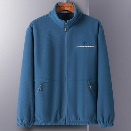 【摇粒绒 加厚款】罗蒙外套男秋冬保暖外套休闲百搭通勤抓绒衣男士外套 商品图2