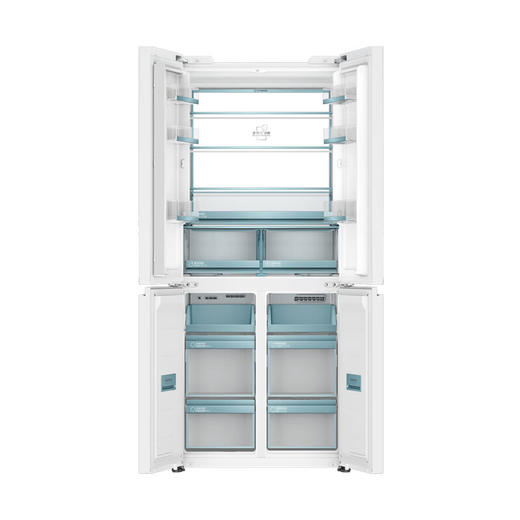 海尔477升全空间保鲜科技零距离嵌入底部散热EPP净化十字门对开门冰箱BCD-477WGHTD1BGQU1 商品图5