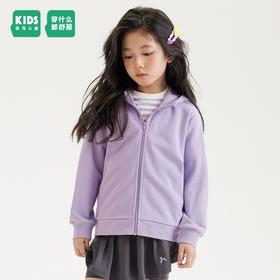 森马儿童童装外套2024年春季男童宽松连帽上衣女童简约百搭时尚潮