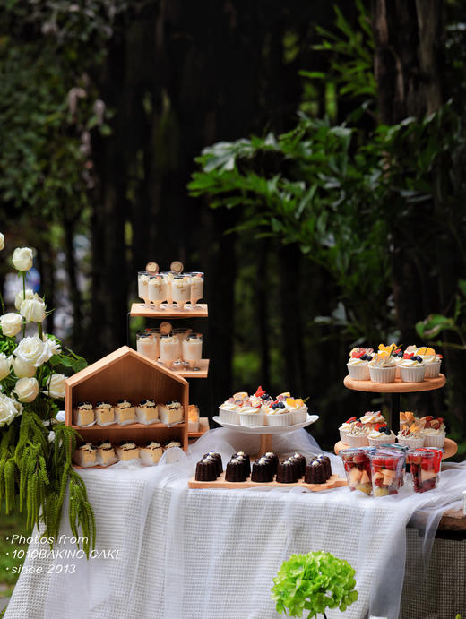 「森系小清新」中海汤泉 户外婚礼甜品台案例 商品图2