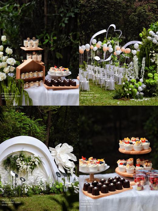 「森系小清新」中海汤泉 户外婚礼甜品台案例 商品图0