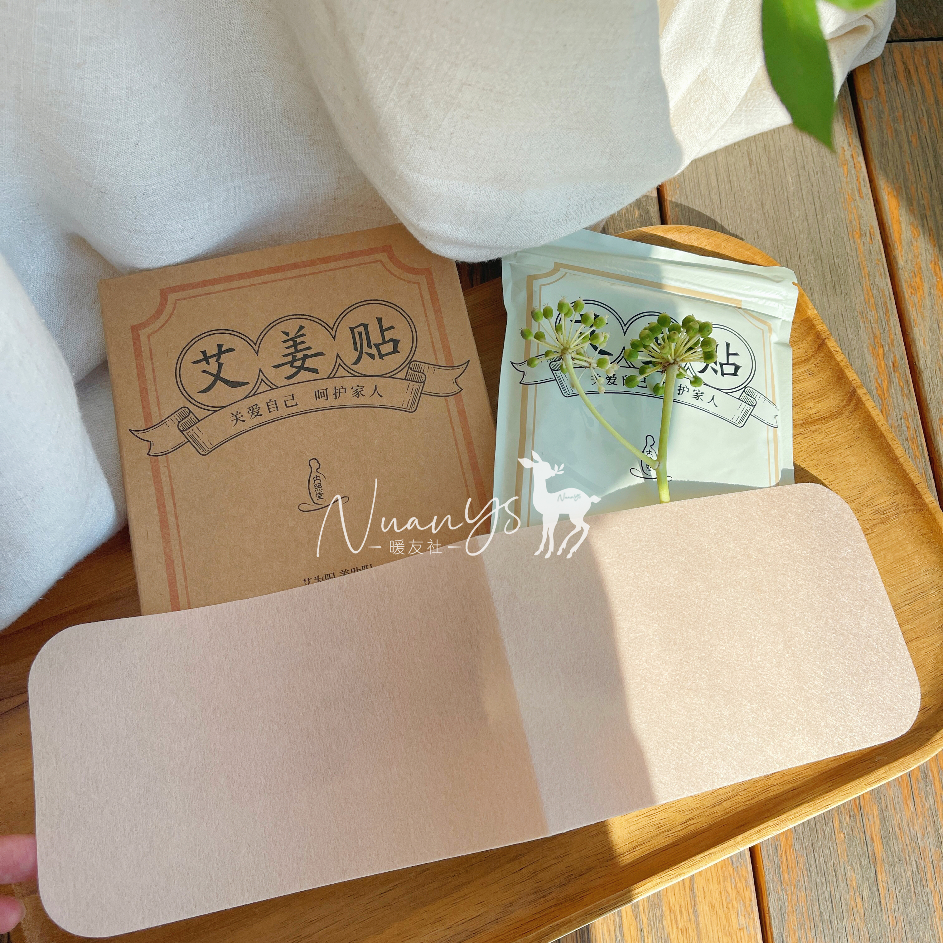 【扶阳 肩颈庝痛 关节痛 腹痛】艾姜贴 大20贴/小80贴 内照堂