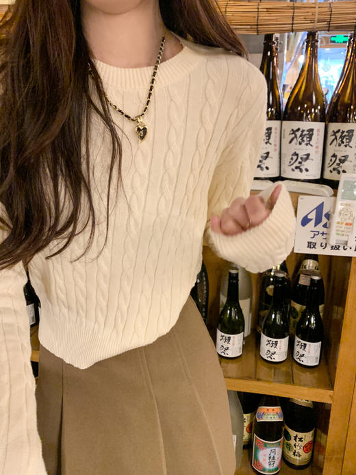 <曾小咸推荐>  3色圆领针织衫 商品图4