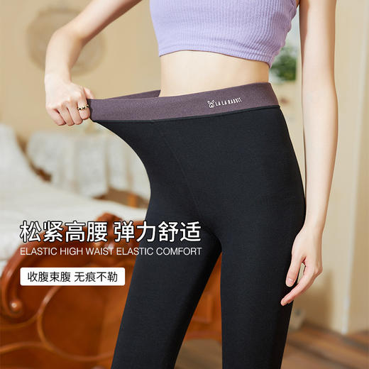 【加绒加厚！保暖鲨鱼裤子】冬季加绒加厚打底裤 收腹提臀无痕保暖鲨鱼裤 无痕胖妹妹打底裤 L 商品图2