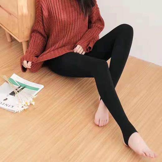 【加绒加厚！保暖鲨鱼裤子】冬季加绒加厚打底裤 收腹提臀无痕保暖鲨鱼裤 无痕胖妹妹打底裤 L 商品图4