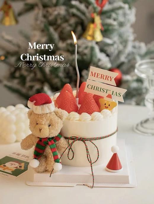 6寸圣诞小熊蛋糕 商品图0