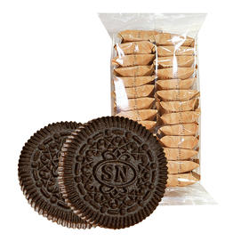 三牛500gx4 巧可巧黑可可巧克力豆曲奇饼干 办公室休闲零食 巧旋风巧克力豆曲奇饼干 2000g