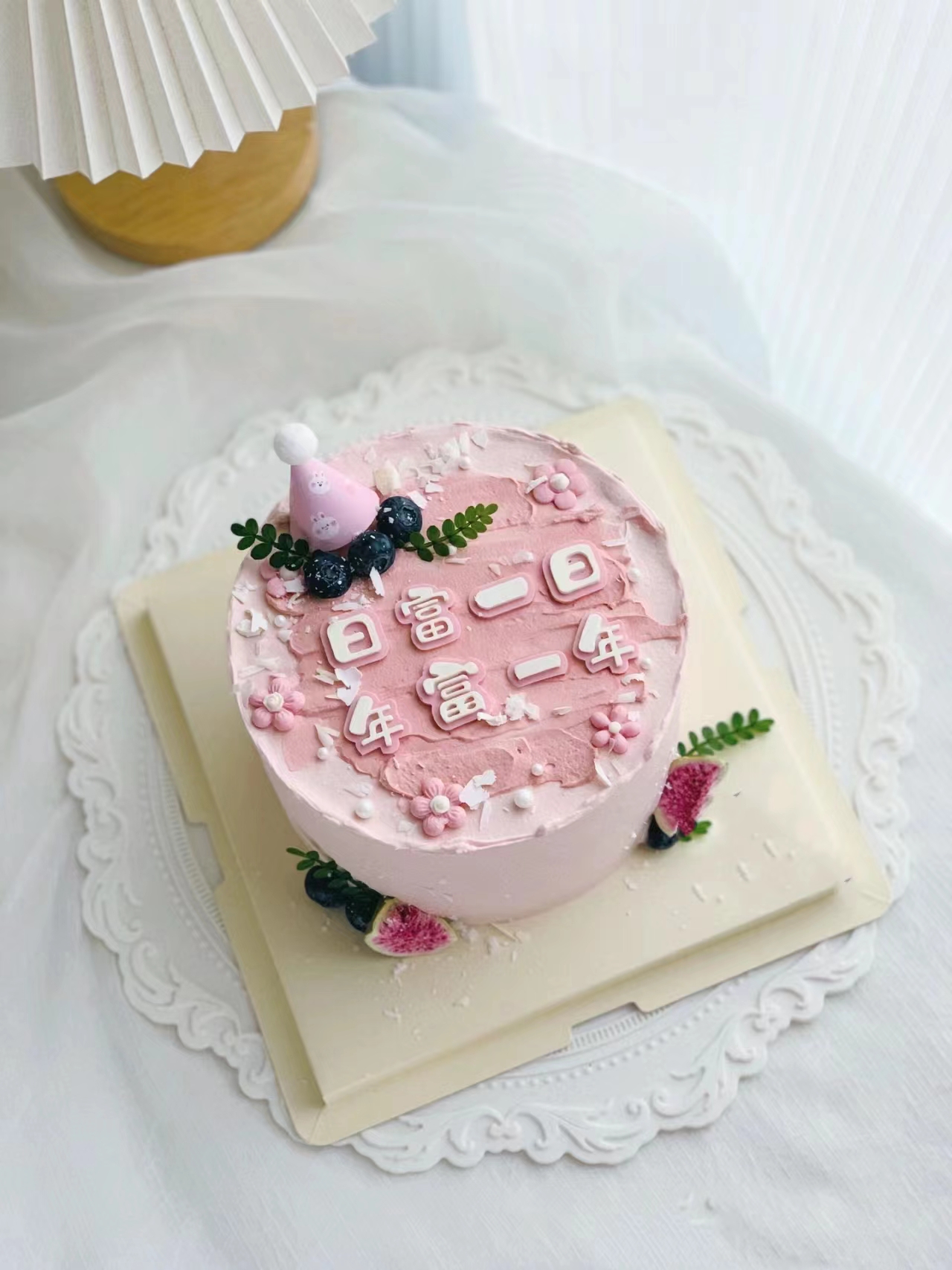 【女神】唯美半翻糖装饰（翻糖可食用）