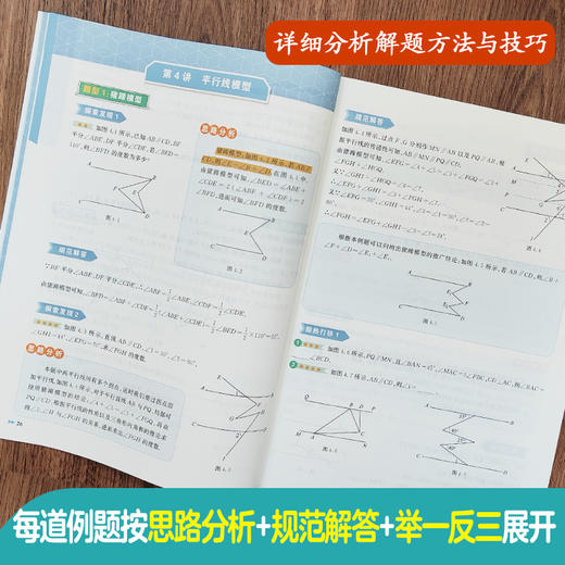 奇思妙解几何题：初中数学解题方法与技巧（视频讲解版）+500题 商品图2