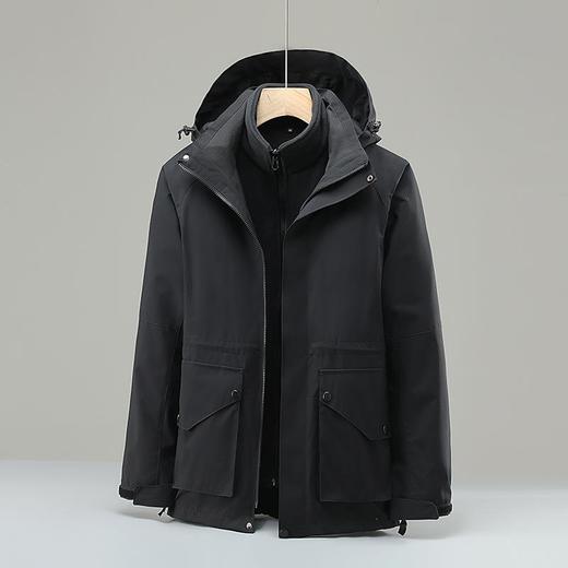 新款户外冲锋衣三合一两件套批发工作服男可拆卸加厚保暖冲锋衣男 商品图3