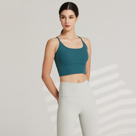 哈瓦塔进口LULU罗纹运动高腰瑜伽九分裤BRA 商品图5