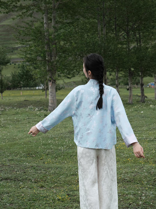 瑕疵|盛唐牡丹| 真丝留香绉梅兰竹菊双面穿外套 [特价品](特殊商品不退不换) 商品图8