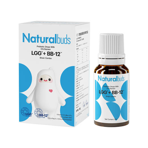 【一般贸易】初宝科汉森LGG+BB-12组合活性益生菌粉婴幼儿活菌BG滴剂腹泻儿童乳糖酶益生元 商品图0