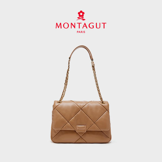 【高级羊皮系列】梦特娇新款时髦通勤大菱格单肩包 商品图7