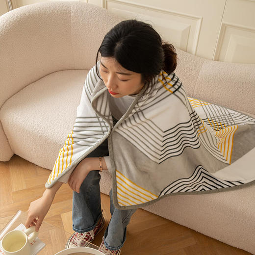 TY（分多包裹发货）生活元素多功能披肩毯SY-025Y+恒源祥集团彩羊家纺-小青柠枕+1DL23615【鲜享1.5】 商品图1