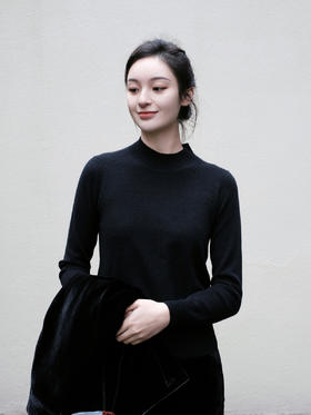 盛唐牡丹| 针织羊绒打底衫 中领  [特价品]