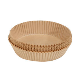 炊大皇空气炸锅专用纸家用吸油纸托垫纸食品级硅油纸盘耐高温免洗大号50张