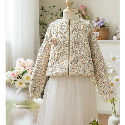 苏苏姐家繁星开衫外套手工编织自制diy棒针衣服材料包毛线团 商品图2