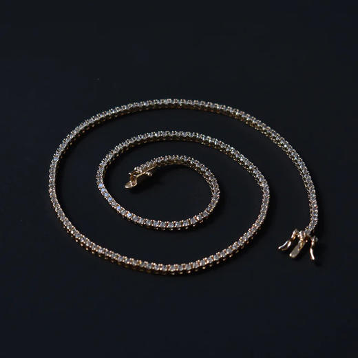 订购8周到｜Lili Claspe-Mini Amina-迷你 金色 网球 手链［美国设计师］ 商品图1