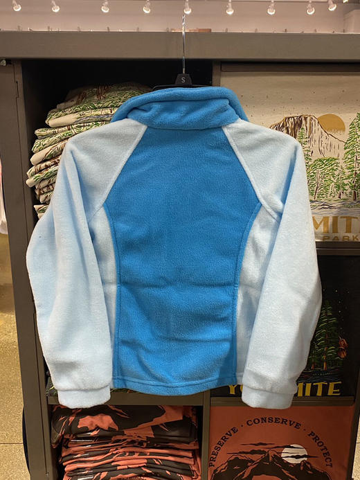 Columbia/哥伦比亚 女童秋冬内加绒立领拼色拉链口袋抓绒外套 商品图3