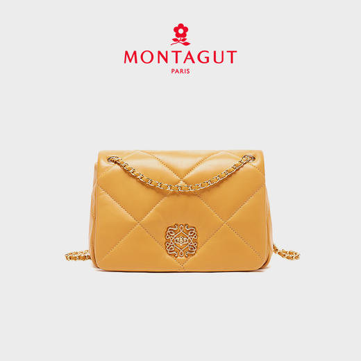 【高级羊皮系列】梦特娇新款复古时髦菱格斜挎包 商品图8