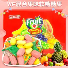 伦敦WF混合果味软糖糖果268g（红色铁盒装）