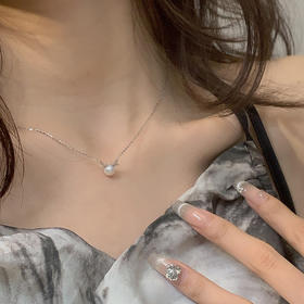 KADER卡蒂罗 小鹿角项链 S925银萌趣鹿角造型设计吉祥好运锁骨链 梦幻可爱珍珠款配饰温柔百搭 闺蜜同款女生款礼盒