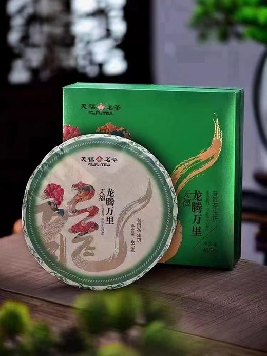 【超市】天福茗茶龙腾万里普洱茶生饼485g  商品图1