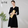 EITIE爱特爱春季新款气质时尚通勤高腰拼接连衣裙A2407333 商品缩略图0