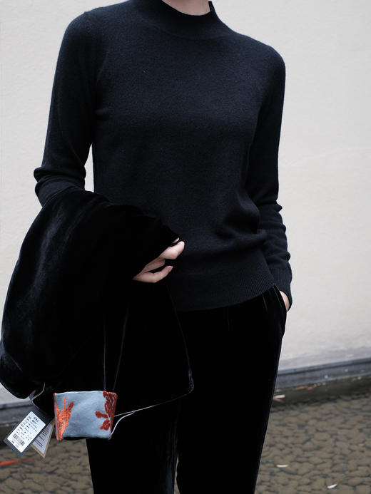 盛唐牡丹| 针织羊绒打底衫 中领  [特价品] 商品图2